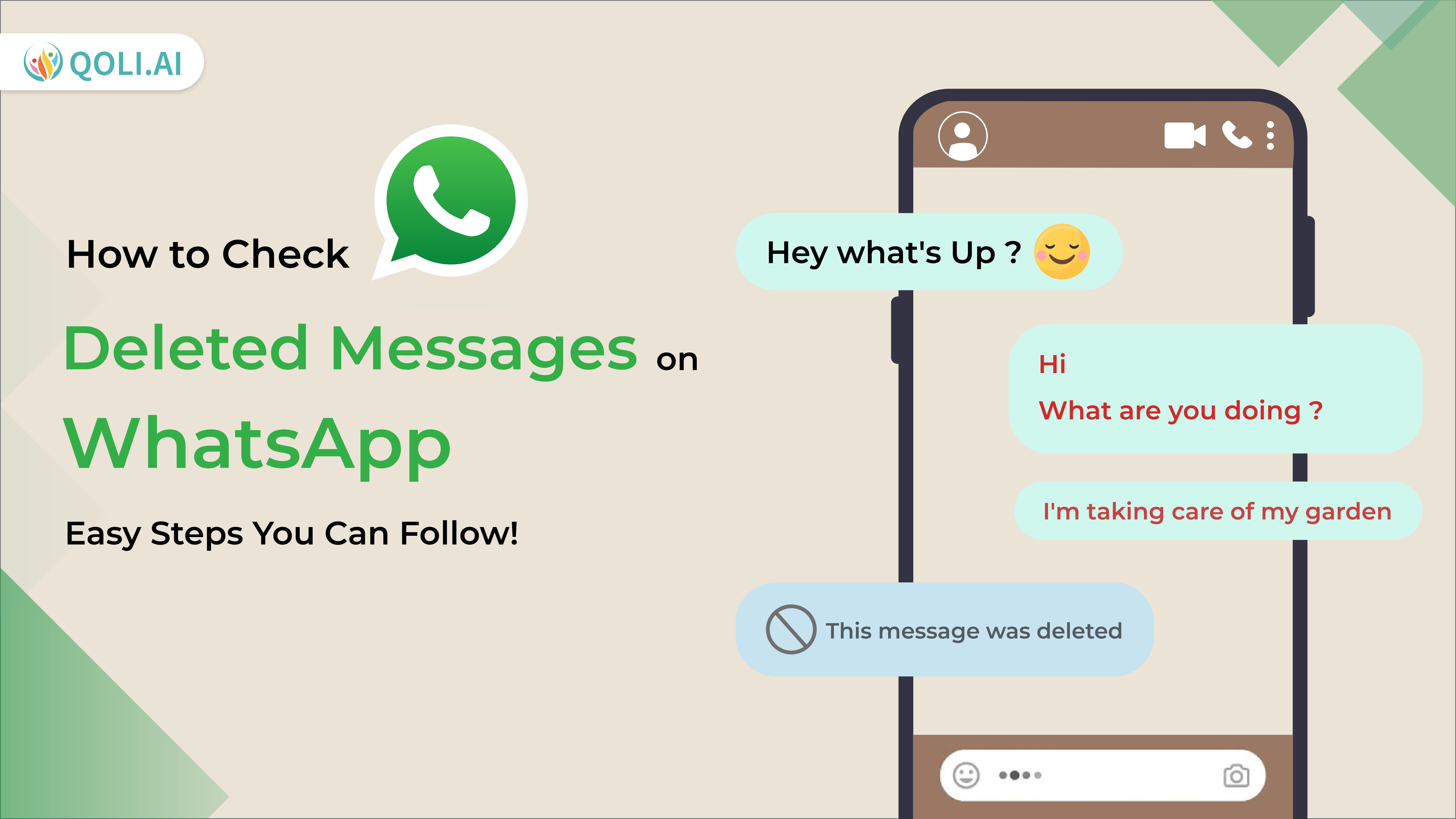 How to Check Deleted Messages on WhatsApp