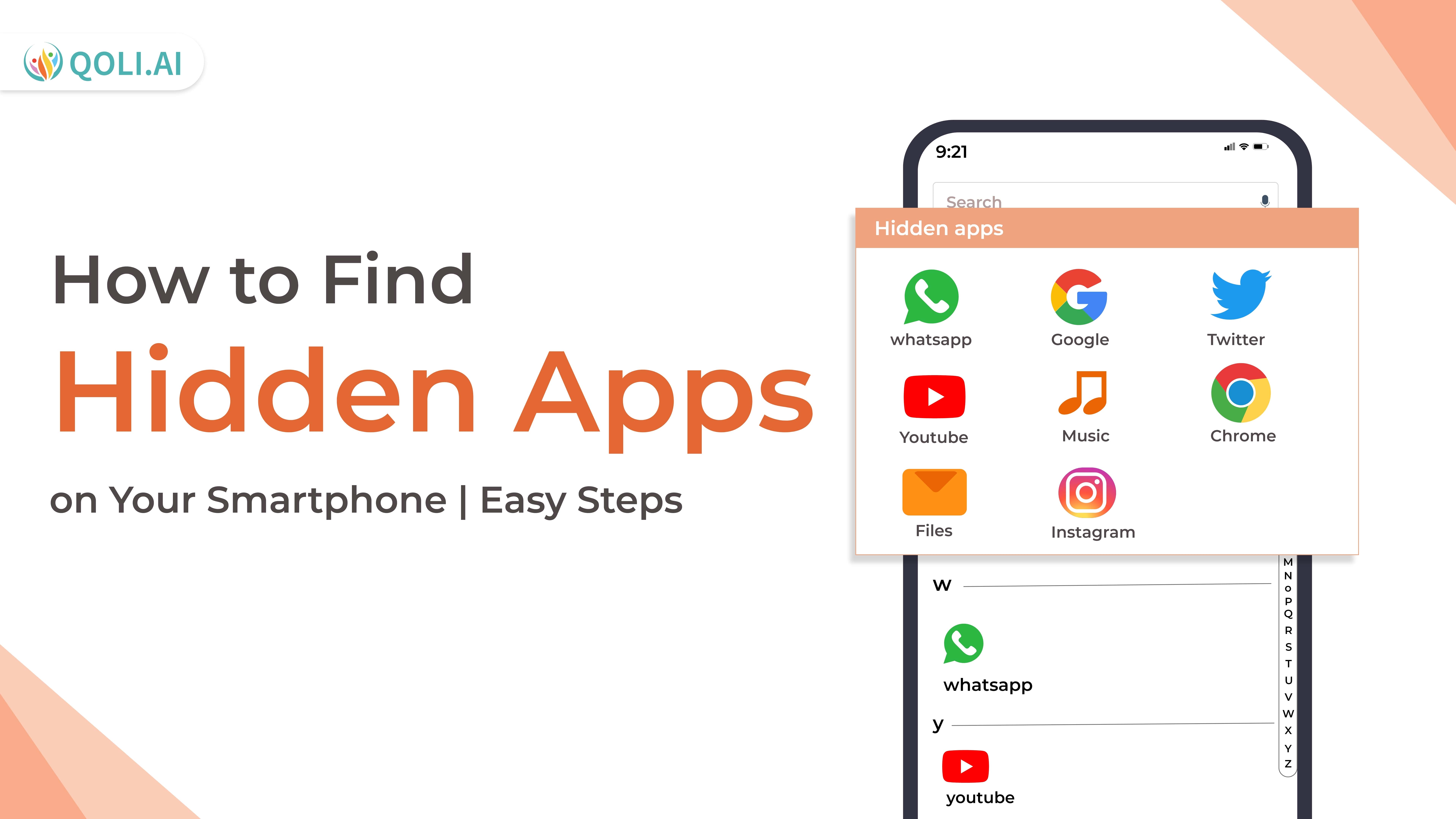 how to find hidden apps