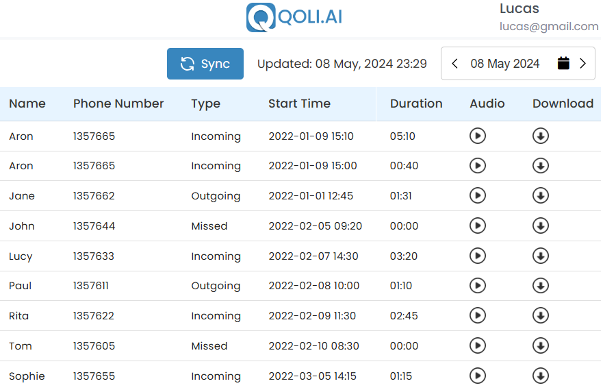 Call recording 
